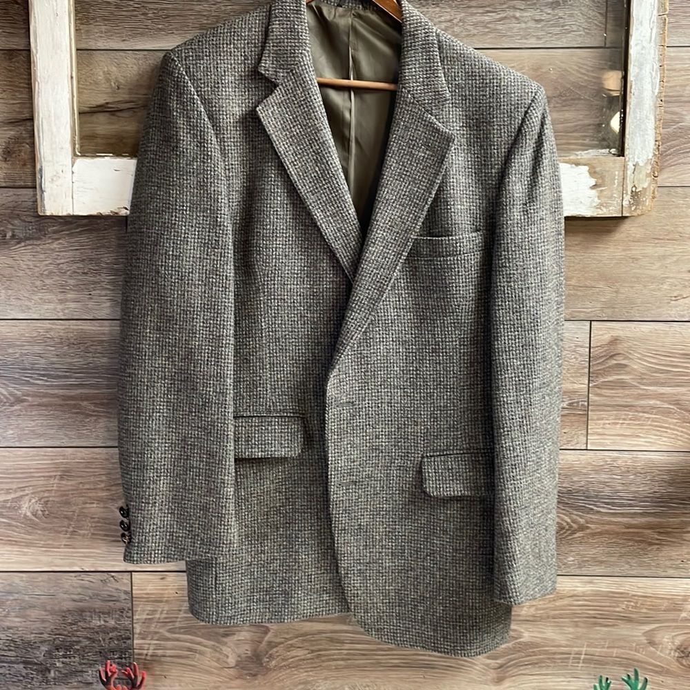 Stafford Men’s Dress Gray 100% Wool Suit Jacket
